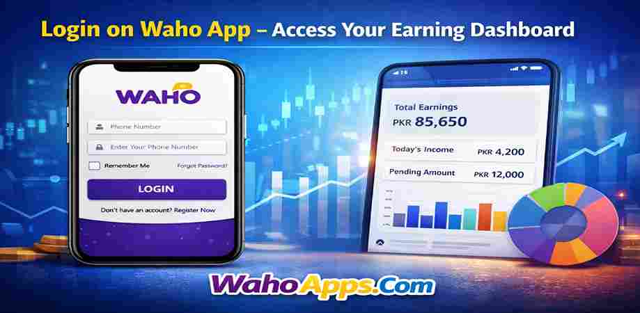Login on Waho App – Access Your Earning Dashboard